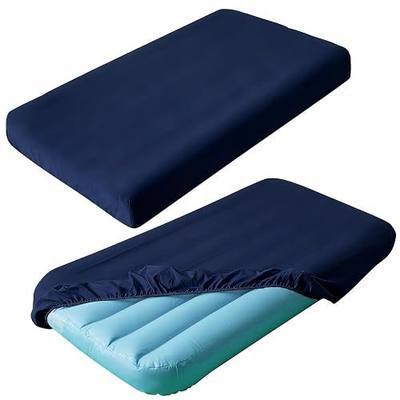 2 Pack Kids Air Mattress Sheets Compatible with Intex Cozy Kids, Navy | 62" x 34.5" x 7" Toddler Inflatable Mattress Sheets for Kids Sleepover Party Travel Camping Airbed, Fitted Sheet Only