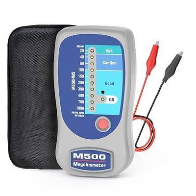 M500 Megohmmeter Tester | Professional HVAC Compressor & Electrical Insulation Tester | Industrial Measuring Instrument for Furniture Maintenance