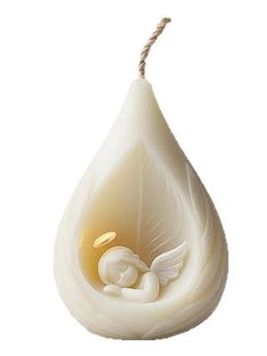 Baby Angel Mold - Cylinder Molds Silicone Wave Spiral Candle Mold - Silicone Resin Casting Molds for Candle & Resin & Soap Craft Supplies