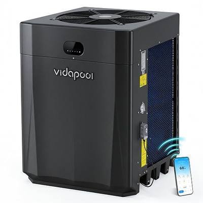110,000 BTU Swimming Pool Heater 16 COP Electric Pool Heat Pump for Above Ground and Inground Pools Heating and Cooling Smart WiFi Control Pools Up to,32000 Gallons