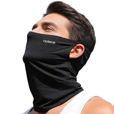 Motorcycle Neck Gaiter Scarf Bandana with Ear Holes, UV Protection Breathable Mesh, Windproof Face Cover for Men/Women