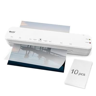 OVO-300L A3 Thermal Laminator, 338mm, Jam Release | 338mm A3 thermal laminator, 10 A6 pouches, 300mm/min, 3-5min warm-up, 80-125mic pouches, auto shut-off, home office