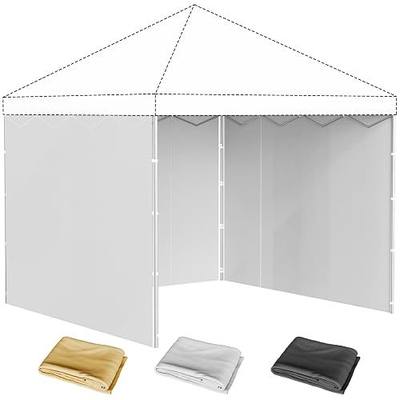 10x10 Canopy Sidewalls, 3Pcs Canopy Sidewalls, UV Protection, Waterproof, Zipper Sidewall for 10x10 Pop Up Canopy Tent, Outdoor Events, Vendor Booths, Canopy Accessories (White, 3 Pcs)