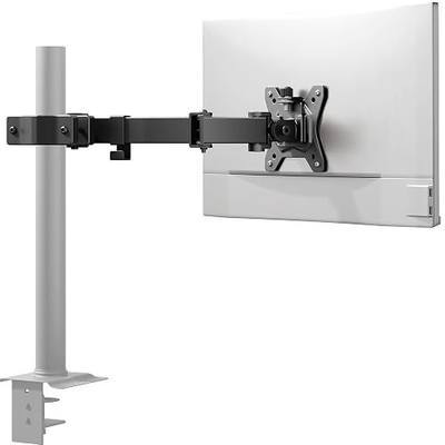 HUANUO Universal Full Motion Pole Mount Monitor Arm, Fits 13–32 Inch Screen | VESA Mount Bracket Fits Existing and Desk Pole, Office or Gaming Setup, Rack, RV, Outdoor Pole, 75mm or 100mm, Holds 22 lbs