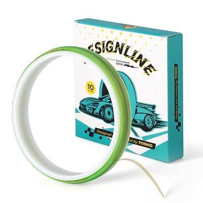 FOSHIO Knife Less Cutting Tape 32.8FT/10M, Design Line Vinyl Wrap Tape for Automotive Wrapping, Decals & Graphics - No Blade Safe Trim Tool, 4 mm x 10 m