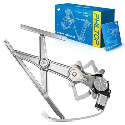 PHILTOP Front Right Power Window Regulator w/Motor Fit for Highlander 01-07 | 748-610 Front Right Passenger Side Power Window Lifter for for Toyota Highlander 2001 2002 2003 2004 2005 2006 2007(2 Pins)