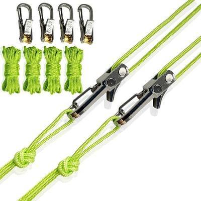 Rope Tightening Tool & Tensioner: Retractable Rope with Alloy Buckle for Outdoor Enthusiasts - Perfect for Camping Tent Building, Tarp Tie Downs, Hammock Installation & Outdoor Gear Securing