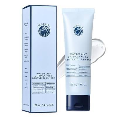 Korean Gentle Face Wash | pH Balanced Cleanser for Sensitive Skin | SLS-Free Hydrating Facial Cleanser with Water Lily Extract, Anti-Aging (4 fl oz / 120ml)