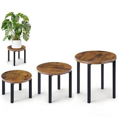 Amaoot 3-Pack Plant Stands Indoor,Large Plant Stool Flower Display Shelf | Heavy Duty Flower Pot Stands for Multiple Plant Fits Living Rooms, Balconies, Offices(Fits 5" -12" Pots)