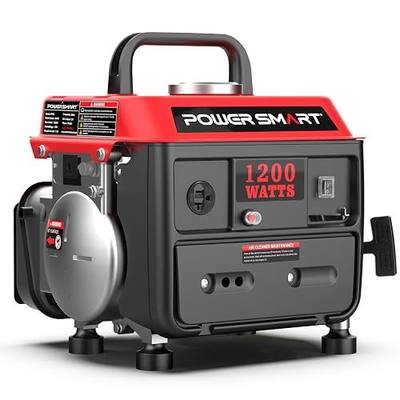 PowerSmart 1200W Portable Generator, 71cc 2-Stroke Engine, EPA Compliant