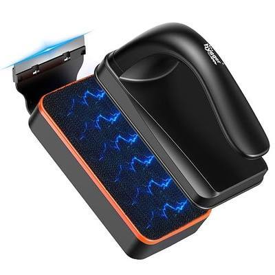 hygger Magnetic Aquarium Fish Tank Glass Cleaner,Detachable Dual-Blades Brush Tool with Floating Scrubber, Double Side Magnetic Scraper for 0-0.25 Inch Thick Glass Aquariums Tank (S) | Fish tank accessories