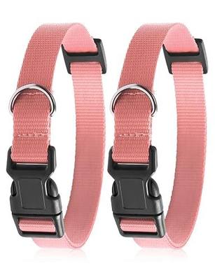 Adjustable Replacement Strap for Dog Shock Training & Bark Collar – Ultra Comfy Soft Breathable Nylon, Waterproof & Durable – Works with Most Electronic Training Collar Receivers - Pink