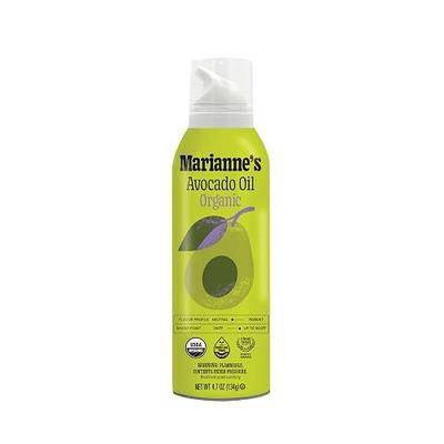 Marianne’s Organic Avocado Oil Spray: 100% Pure Avocado Oil Cooking Spray, Neutral Flavor, High-Heat Cooking Up to 500°F, Propellant-Free, USDA Organic