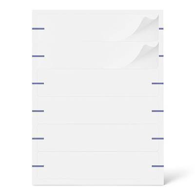 Amazon Basics File Folder Labels, Self Adhesive for Box Files, Documents, Binders and Notebooks, 5/8" x 2-3/4", White, Non-Printable, 156 Blank Labels
