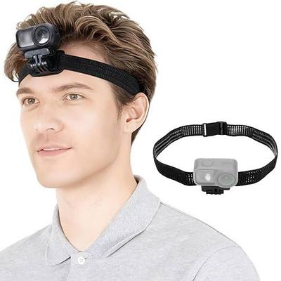JJC Upgraded Osmo Nano Headband Mount for DJI Osmo Nano Xtra Atto,Anti-Slip | 180° Tilt Adjustable,Magnetic Quick Release Mount,POV Head Strap Holder for Vlog Selfie Jogging Travel,w. Anti-Lost String