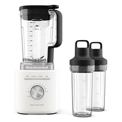 KitchenAid Pure Power Blender with 2 Blending Jars, 1700 Watt Peak Power* | 68 oz Blending Jar, Includes 2 16-oz Personal Blending Jars, Precision Speed Control Knob, Smoothie cycle, Model KSB2078PL