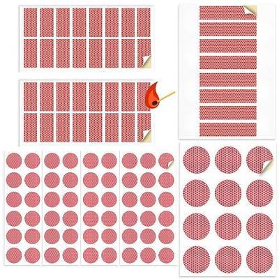 122 PIECE Match Striker Variety Pack | Peel & Stick Adhesive Stricker Stickers for Safety Matches | Replacement Flint Strips Pad Dots and Circles Combo