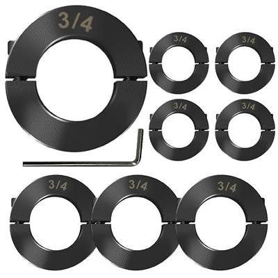 Bore Size 3/4'' Shaft Collar Carbon Steel Material Double Split Set Screw Suitable for Machinery and Industrial Use (8, 3/4'')