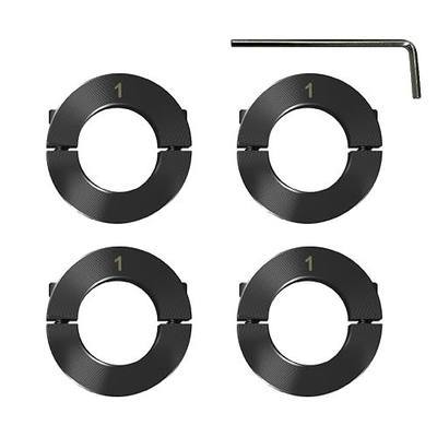 Bore 1'' Shaft Collar Carbon Steel Material Double Split Set Screw Suitable for Machinery and Industrial Use (4, 1'')