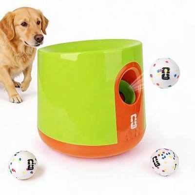 Official FIFA World Cup 2026 Edition - Dog Automatic Ball Launcher for Large Dogs Ball Thrower Machine Outdoor Indoor Use Interactive Dog Toy, Included 3 Rubber Fetch Soccer Balls
