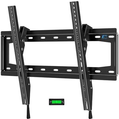 HOME VISION Tilt TV Wall Mount for Most 26-65 Inch Flat/Curved Screen | Max VESA 400x400mm, Holds up to 100 lbs, Fits 8-16" Wood Studs, Universal Low Profile TV Bracket, Space Saving HV9401