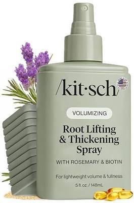 Kitsch Root Hair Volume Spray - Lightweight Hair Volumizer for Instant Lift and Fullness | Hair Thickening Spray With Rosemary and Biotin | Soft, Touchable Volume Finish - 5oz