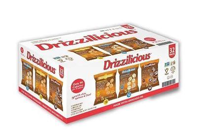 Mini Rice Cake Bites, Drizzi-licious Variety Pack, 32 Count, 0.74 Ounce Snacks (Pack of 32)