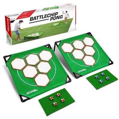 GoSports BattleChip Pong Chipping Golf Games for Adults and Families - Outdoor & Indoor Golf Game Set - Home, Backyard, Lawn, Beach, & More
