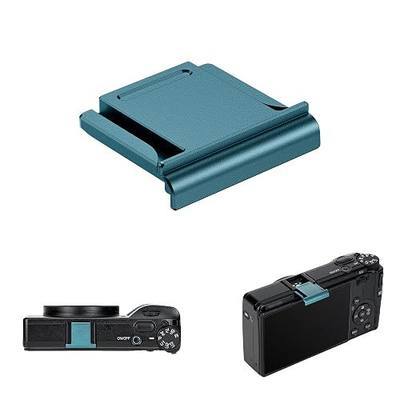 JJC GR IV Hot Shoe Cover Cap for Ricoh GR4 GRIV HDF Monochrome Camera, Blue | Replaces Ricoh GK-2, Aluminum Alloy with Silicone Pad, Anti-Scratches & Dustproof, GR 4 Hotshoe Mount Protector