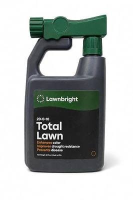 Total Lawn by Lawnbright - Kids & Pet Safe - Phosphorus Free Liquid Fertilizer for Any Grass Type - Lawn Fertilizer with Sea Kelp - Sprayer Included (32 fl. oz)