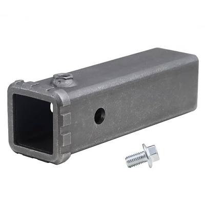 Weld-On Hitch Receiver Tube, 2-Inch Receiver, 9-Inch Length | Anti-Rattle Bolt Raw Finish