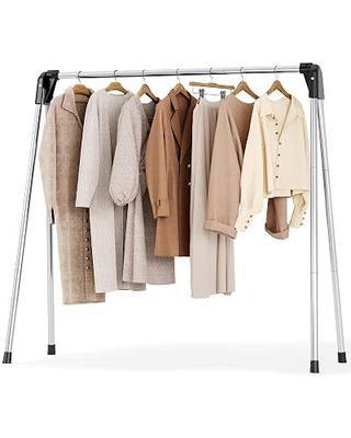 APEXCHASER Clothes Drying Rack Foldable, Stainless Steel Laundry Drying Rack Collapsible, Clothes Hanger for Sweater Baby Clothes Towel for Indoor & Outdoor, Portable Clothes Airer for Travel