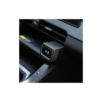 For 2026 Toyota RAV4 2PCS Center Console ABS Driving Control Panel Cover Decor Trim, 2026 RAV4 Hybrid&Plug-in Hybrid Interior Accessories-Carbon Fiber Grain