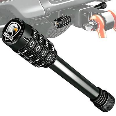 Combination Hitch Lock, Rust-Resistant Locking Hitch Pin for 2” & 2-1/2” Receivers, 5/8" Dia. Hitch Pin Lock, 3-1/2" Usable Length, 10,000 lb GTW for Secure Towing (Keyless1Pack) | Keyless