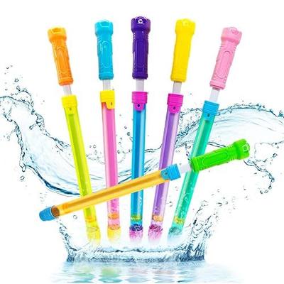 Water Squirt Guns for Kids Adults, 6Pack Powerful Soaker Blaster, Up to 40 FT Long Range, Water Squirter Shooter Pool Toys for Outdoor Summer Fun Beach Party