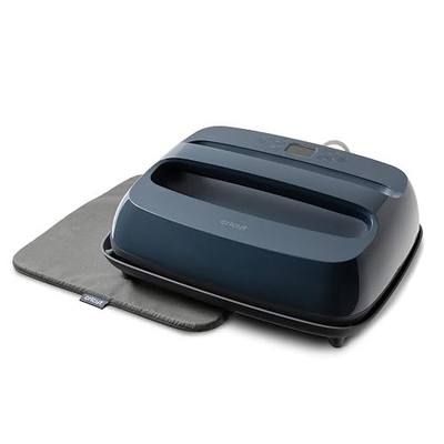 Cricut EasyPress® SE Blue – 12 x 10 Heat Press + EasyPress Mat, 12 x 12 | 12 in x 10 in Heat Transfer Machine for T-Shirts, Sweatshirts, Blankets, Pillows, & More - Easy to Use