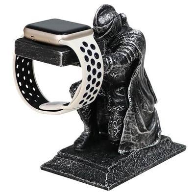 for Apple Watch Charger Stand Holder Compatible with Apple Watch Series Ultra3/Ultra2/11/10/9/8/7/6/5/SE3/SE2(49/46/45/44/42/41/40/38mm) Loyal Knight iWatch Charging Dock, Used as a Tabletop Ornament