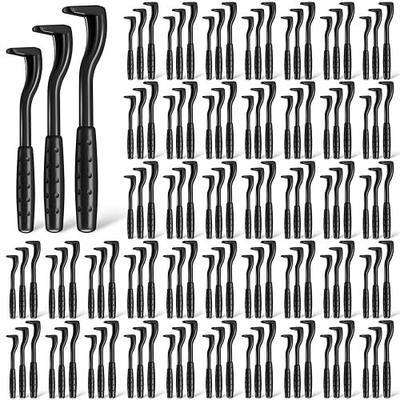 120 Pcs Bulk Tick Removal Tool for Pet Stores Plastic Tick Remover Quick Puller Removal Grabber for Pet Dog Cat Human, 3 Sizes(Black)