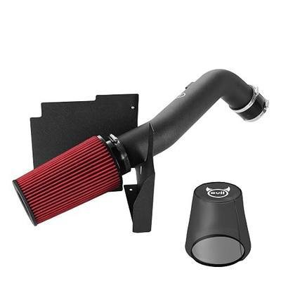 EVIL ENERGY Cold Air Intake Compatible for 2001-2004.5 Chevy Silverado/GMC Sierra 2500HD 3500 6.6L V8 LB7 Duramax, Includes Heat Shield & Pre-Filter, Black