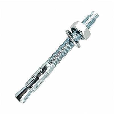 5/16" X 3" Wedge Anchors, 10PCS Zinc Plated Carbon Steel Concrete Heavy Duty Anchor Bolts Fasteners for Cement Concrete Masonry