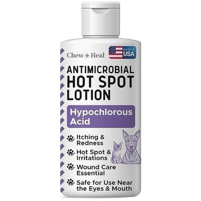 Hypochlorous Acid Lotion for Dogs – 2 oz Dog Hot Spot Treatment | Dog Wound Spray for Cuts, Burns, Sores, Abrasions, and More – Non Toxic and Chemical Free Hot Spot Lotion – Made in the USA