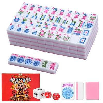 1.2-inch Premium Pink American Mahjong Tile Set. Made of Durable and Sturdy Melamine. Perfect for Multiplayer Games, on-the-go Gaming, and Playing with Family and Friends.(Pink)