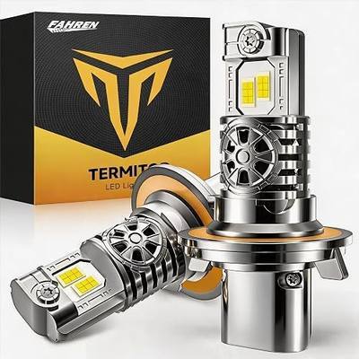 Termitor 2026 9008/H13 Light Bulbs High/Low Beam, 80,000LM 1200% Brightness | 60K+ Hours Lifespan, No Flickering No Adapter Required, 6500K Cool White, Real 1:1 Mini Size, 3Min+ Quick In, Pack of 2