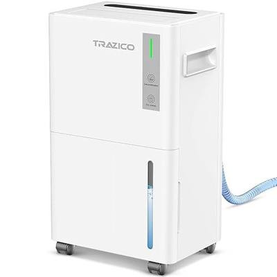 1500 Sq.ft Dehumidifier for Basement, Trazico Max 21 Pint/Day Dehumidifiers for Home, Large Room, Bedroom with Drain Hose, Quiet Smart Humidity Control, 3 Modes, 24H Timer, Auto Defrost