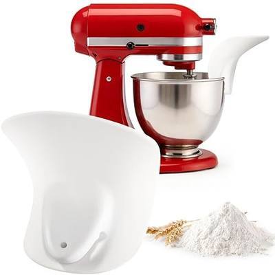 Silicone Pouring Chute for Kitchen Aid Mixer, Fit for Stand Mixers | U-Shaped Pour Spout & Ingredients Pouring Shield, No-Mess, Dishwasher Safe - Easy Add Dry & Wet Ingredients