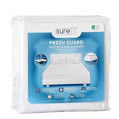 SureFit Twin Mattress Protector Zippered, 100% Waterproof Top Mattress Encasement, (6"-11" Depth) Soft Quiet Mattress Cover, Washable