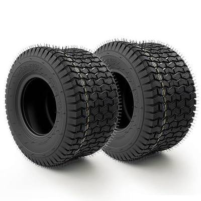 2 Pack 13x6.50-6 Lawn Mower Tires Tubeless 4PR Turf Saver Tires for Garden Tractor Riding Mower Dump Cart