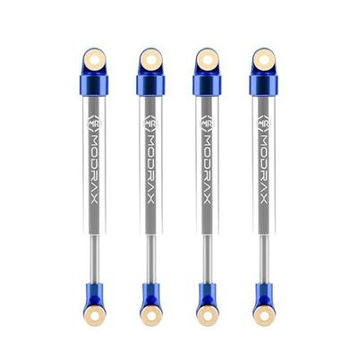 50mm Shock Adjustable Inner Spring for SCX24 AX24, Blue Silver | Ultra-thin CNC Aluminum Micro Dampers, 4 Negative Pressure Modes, Wide-angle Ball Head