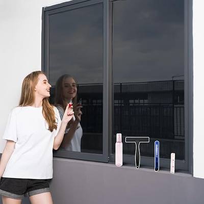 XIAWEI One Way Window Privacy Film with Tools,Black,17.5"x78.7",Malleable | Window Tint for Home, Two Sided Protective Film, Static Cling, Removable, Reusable, Anti-UV, Anti-Glare, Heat Blocking