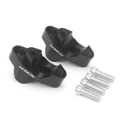Handlebar Risers for CFMOTO ibex 450 800 (2023-2025) | 35mm Height Bar Rise Motorcycle Riser Mount For 450MT 800MT 1-1/8 Inch Handlebar, Black CNC Aluminum